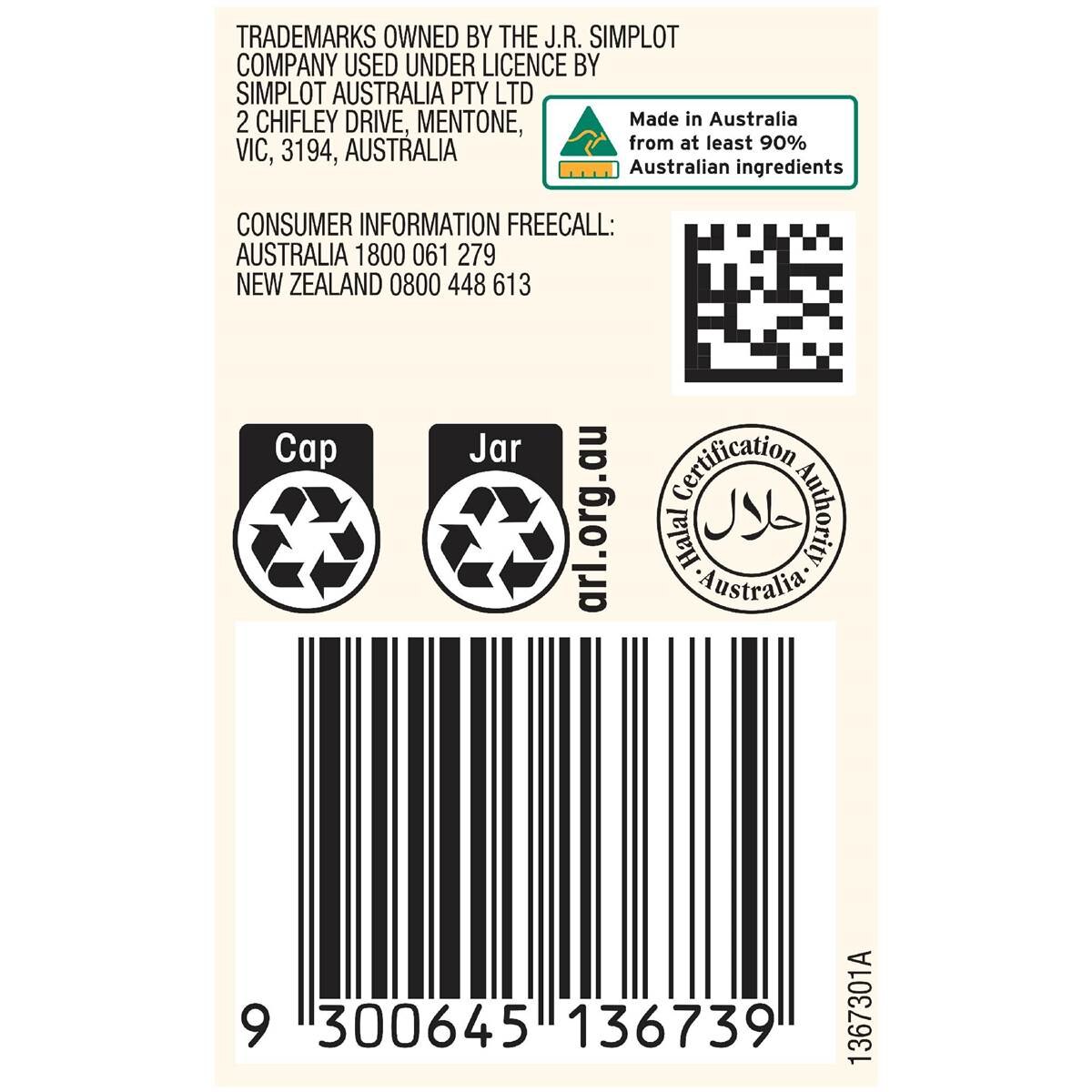 Leggo's Bechamel Lasagne Sauce Made With Real Cream 490g