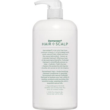 DermaVeen Hair + Scalp Soothing Oatmeal Conditioner 1L