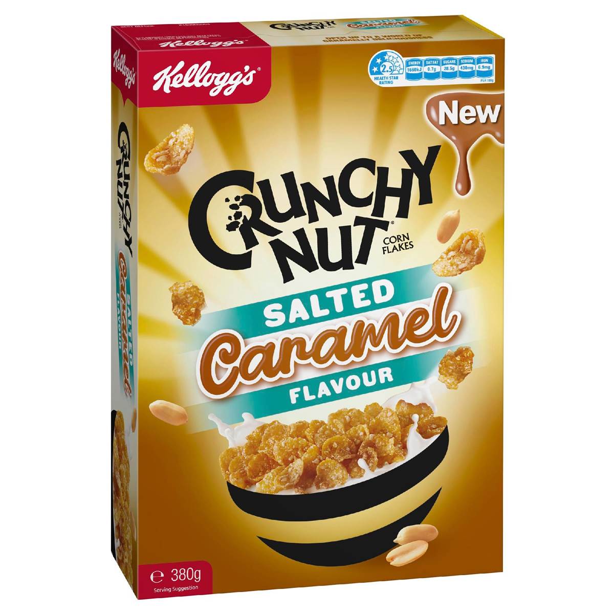 Kellogg's Crunchy Nut Salted Caramel 380g