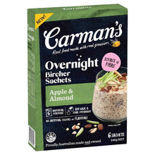 Carman's Overnight Bircher Sachets Apple & Almond 6 pack