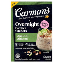 Carman's Overnight Bircher Sachets Apple & Almond 6 pack