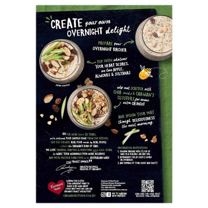 Carman's Overnight Bircher Sachets Apple & Almond 6 pack