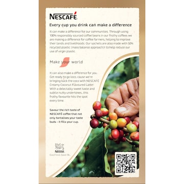 Nescafe Creamy Coconut Latte Coffee Sachets 8 pack