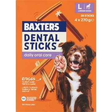 Baxter's Dental Sticks For Large Dogs 28 pack