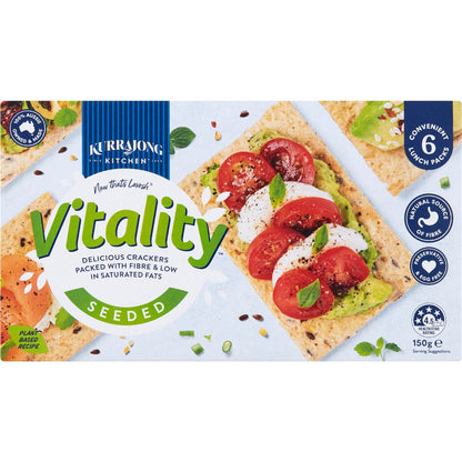 Kurrajong Kitchen Vitality Seeded Cracker 6 pack