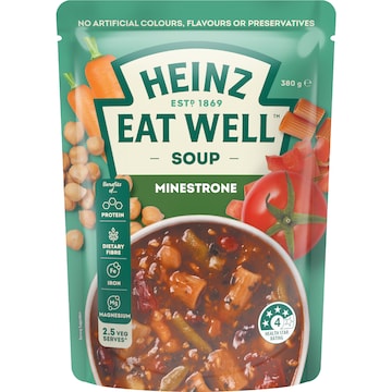 Heinz Eat Well Soup Pouch Minestrone 380g
