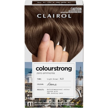 Clairol Colour Strong Hair Dye Light Brown 6.0 each