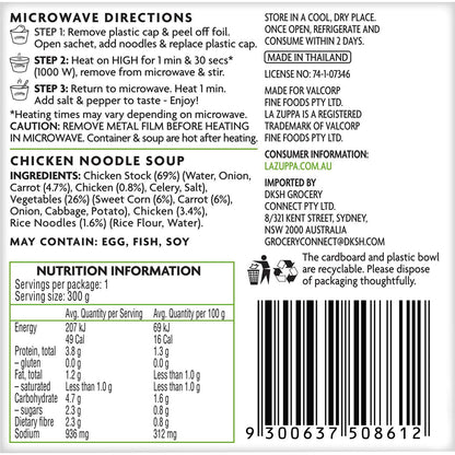 La Zuppa Soup Bowl Chicken Noodle 300g
