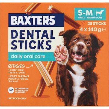 Baxter's Dental Sticks For Small To Medium Dogs 28 pack