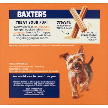 Baxter's Dental Sticks For Small To Medium Dogs 28 pack