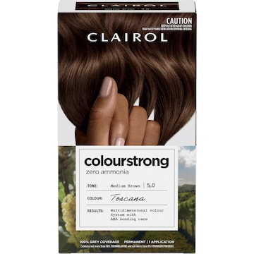 Clairol Colour Strong Hair Dye Medium Brown 5.0 each
