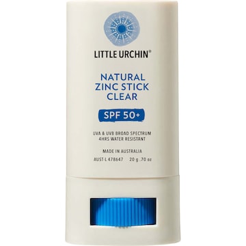 Little Urchin SPF 50+ Natural Zinc Stick Clear 20g