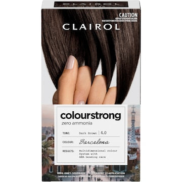 Clairol Colour Strong Hair Dye Dark Brown 4.0 each