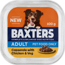 Baxter's Adult Wet Dog Food Tray Chicken & Vegetables 100g