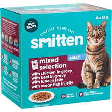 Smitten Mixed Selection Wet Cat Food Pouches 85g x 12 pack