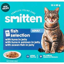 Smitten Fish Selection Wet Cat Food Pouches 85g x 12 pack