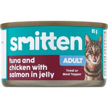 Smitten Adult Cat Food Tuna & Chicken With Salmon In Jelly 85g