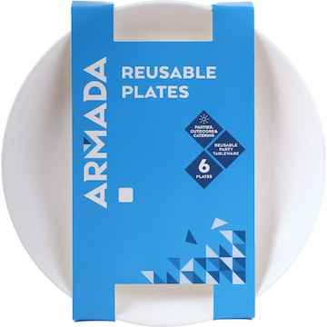 Armada Reusable Plates Assorted 6 pack