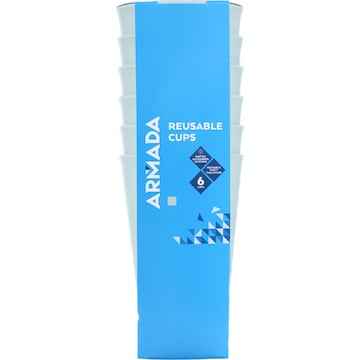 Armada Reusable Cups 450mL Assorted 6 pack