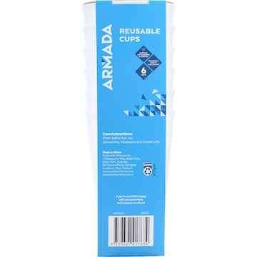 Armada Reusable Cups 450mL Assorted 6 pack