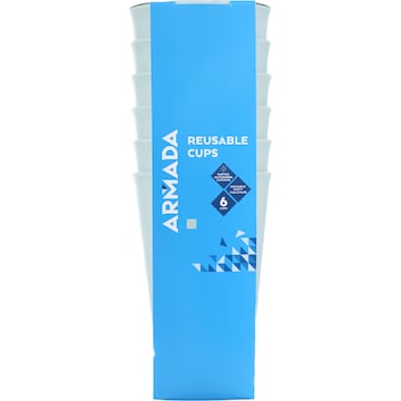 Armada Reusable Cups 450mL Assorted 6 pack