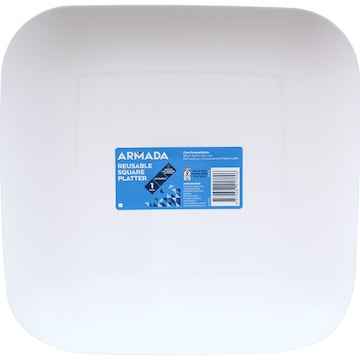 Armada Reusable Large Square Platter Assorted each