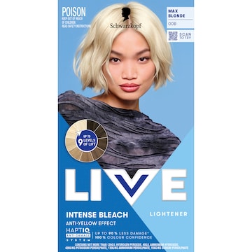 Schwarzkopf Live 00B Max Blonde Hair Bleach each