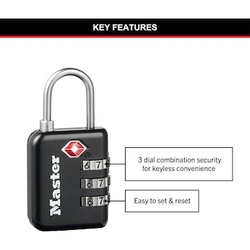 Master Lock Combination Padlock 30mm each