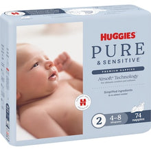 Huggies Pure & Sensitive Nappies Size 2 (4-8kg) 74 pack