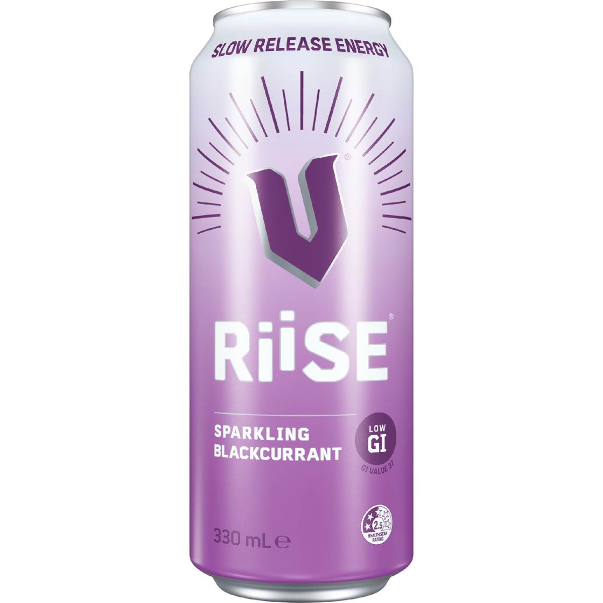 V Energy Riise Sparkling Drink Blackcurrant 330mL