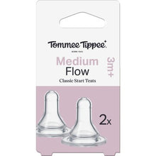 Tommee Tippee Classic Start Teats Medium Flow 3M+ 2 pack