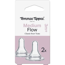 Tommee Tippee Classic Start Teats Medium Flow 3M+ 2 pack