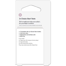 Tommee Tippee Classic Start Teats Medium Flow 3M+ 2 pack