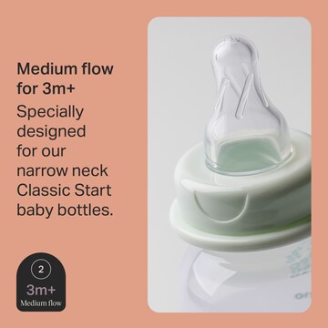 Tommee Tippee Classic Start Teats Medium Flow 3M+ 2 pack