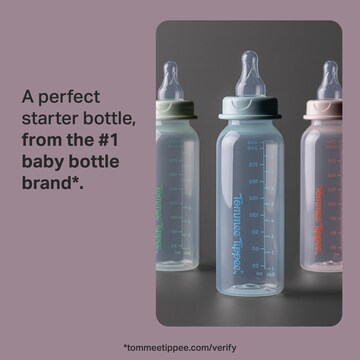 Tommee Tippee Classic Start Baby Bottle 0M+ 250mL Assorted each