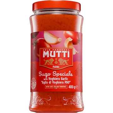 Mutti Sugo Speciale Pasta Sauce Voghiera Garlic 400g