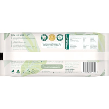 Gaia Biodegradable Baby Wipes 70 pack