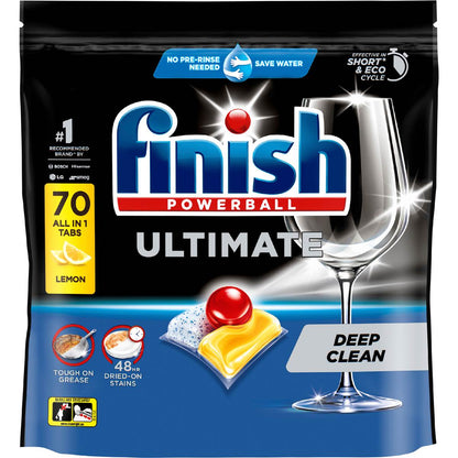 Finish Ultimate Dishwasher Tablets Lemon 70 pack