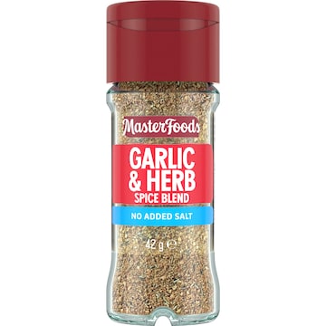 MasterFoods Garlic & Herb Spice Blend No Added Salt 42g