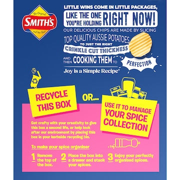 Smith's Original Potato Chips 19g x 8 pack