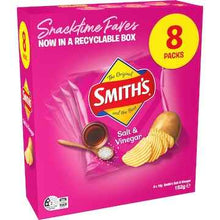 Smith's Potato Chips Lunchbox Snacks Multipack Salt & Vinegar 8 pack
