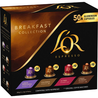 L'Or Espresso Breakfast Collection Coffee Pods 50 pack