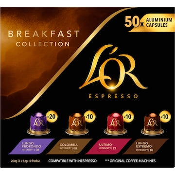 L'Or Espresso Breakfast Collection Coffee Pods 50 pack