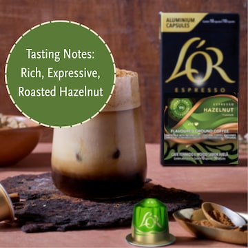 L'OR Espresso Hazelnut Coffee Pods Nespresso Compatible 10 pack