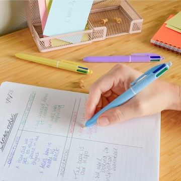 BIC 4 Colours Pens Pastel 3 pack