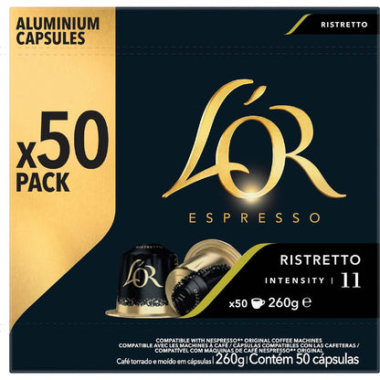 L'Or Espresso Ristretto Intensity 11 Coffee Pods 50 pack
