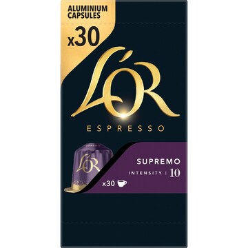 L'Or Espresso Supremo Intensity 10 Coffee Pods 30 pack