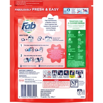 Fab Fresh Blossom Triple Capsules 72 pack