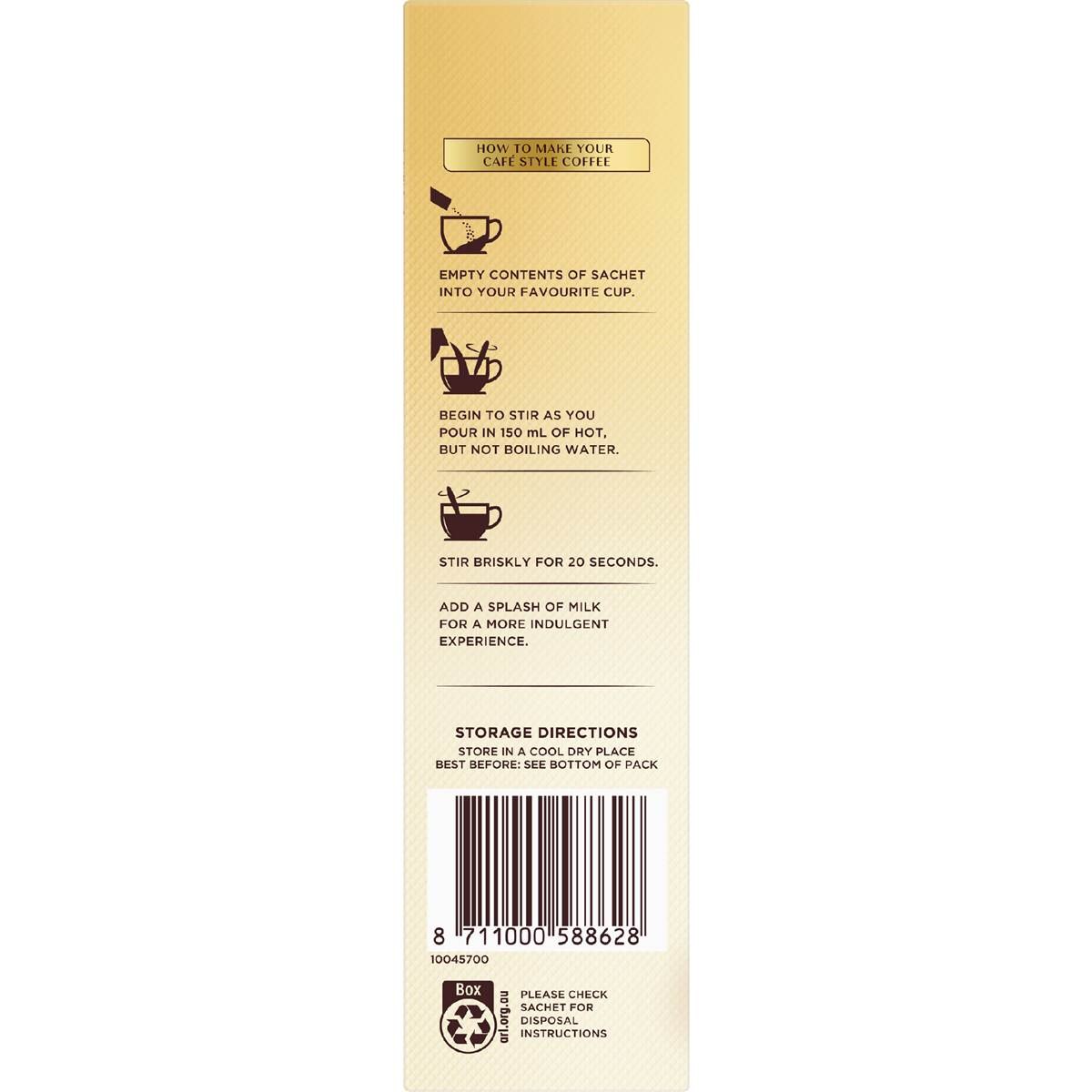 Moccona Coffee Sachets Sugar Free Cappuccino 10 pack