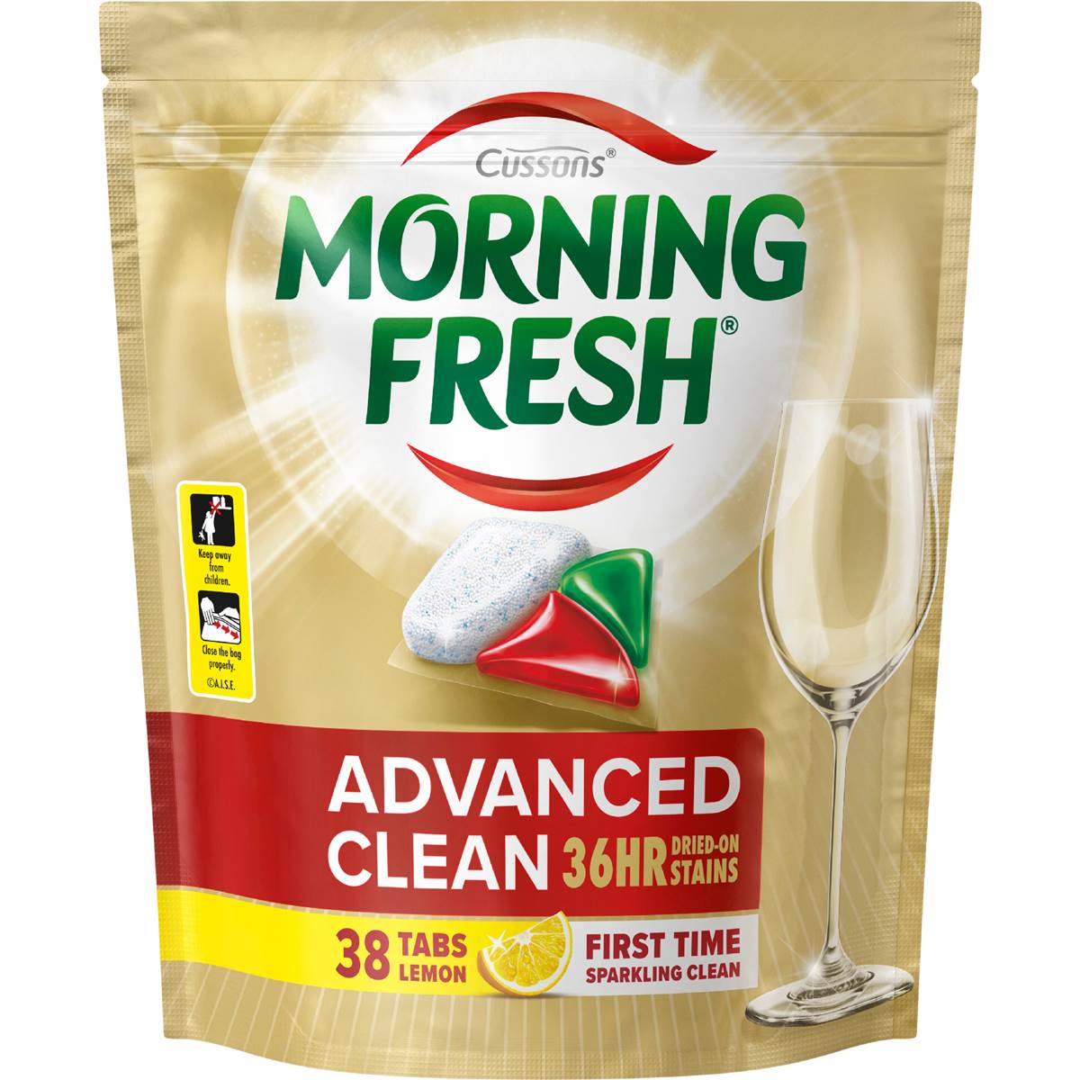 Morning Fresh Advanced Clean Dishwasher Tablets Lemon 38 pack